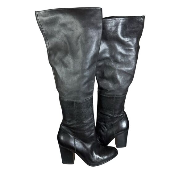 Stuart Weitzman Belmont Nappa Leather Black Knee High Boot Women's Size 8.5 - Picture 3 of 15